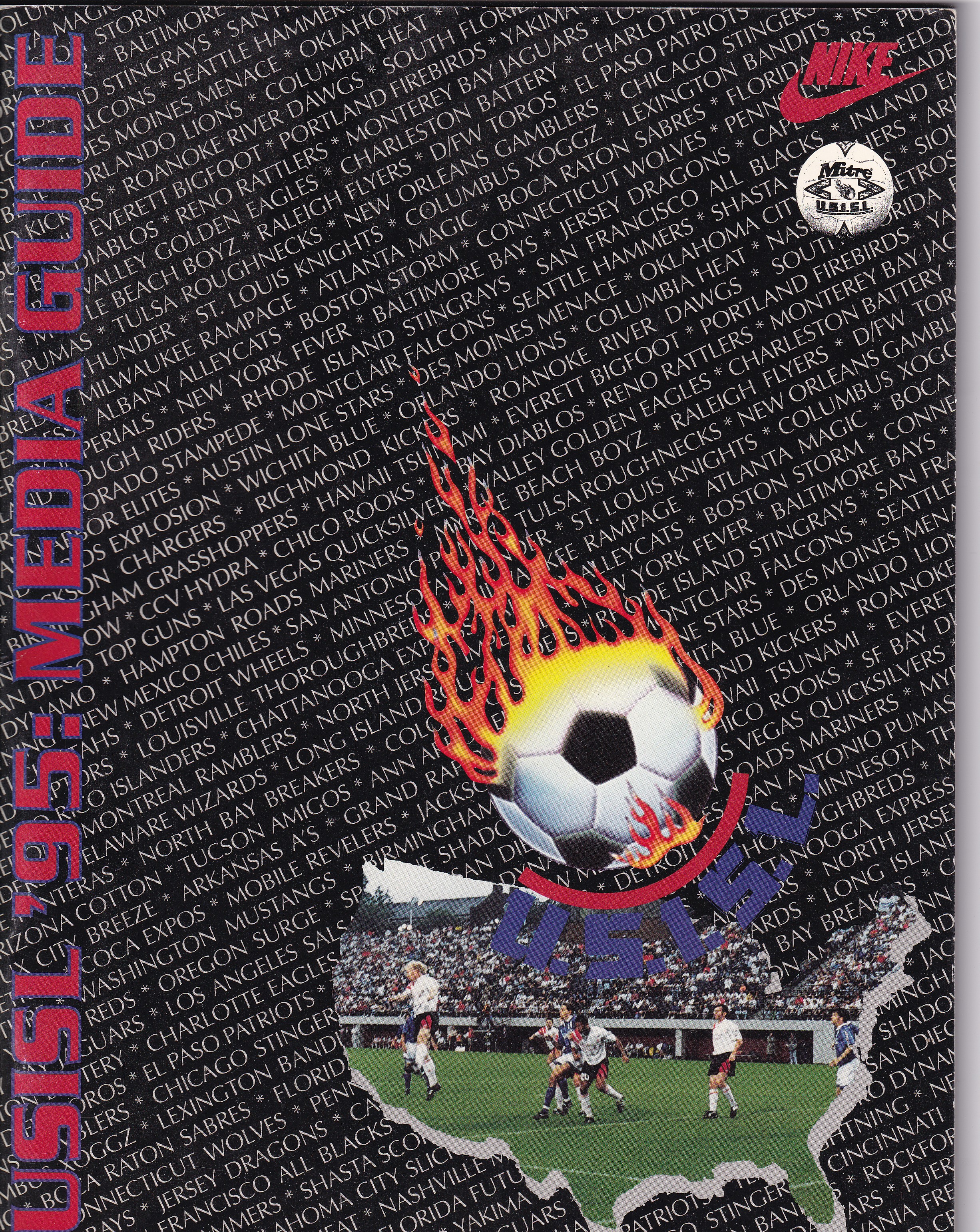 USISL 1995 Media Guide Cover